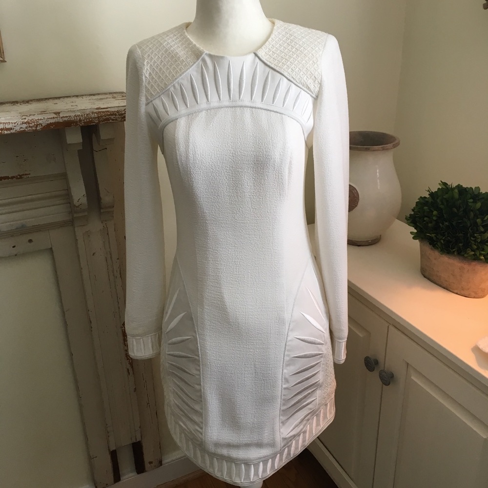 Bless’d are the Meek Palm Dress in Ivory NWT